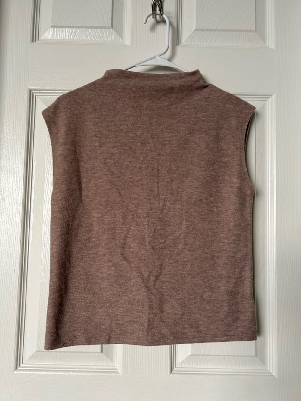 a new day Sleeveless Tan Turtleneck Top
